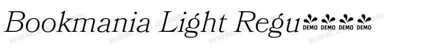 Bookmania Light Regu字体转换